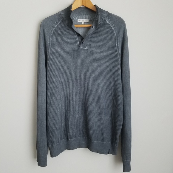 Calvin Klein Jeans Other - Calvin Klein | Mock Neck Woven Sweater L A10